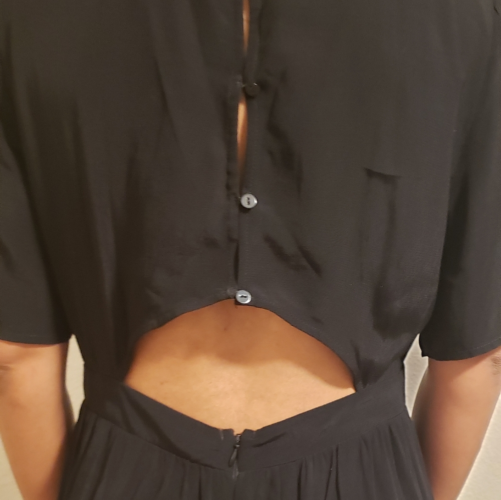 Asos, Backless, Button Down Back, Black Jumpsuit,… - image 2